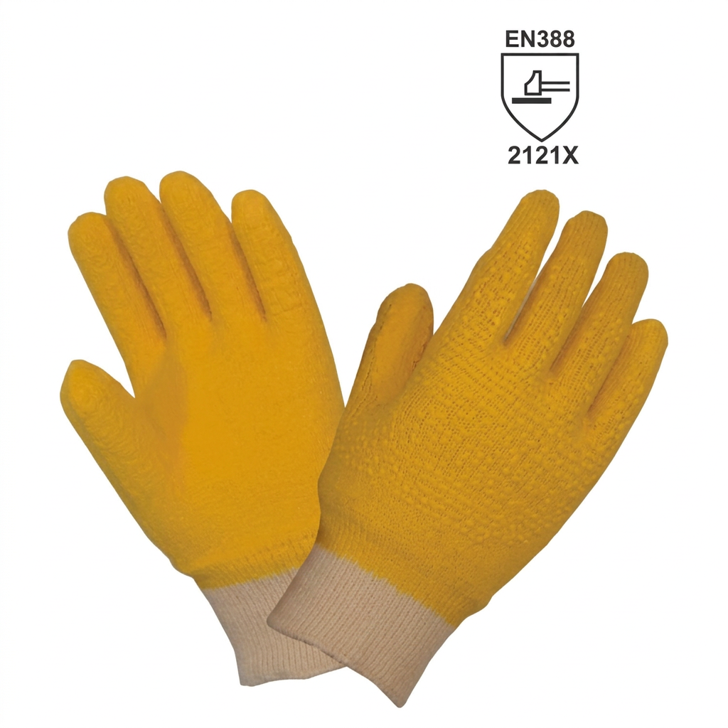 Gants de manutention enduits latex L00006