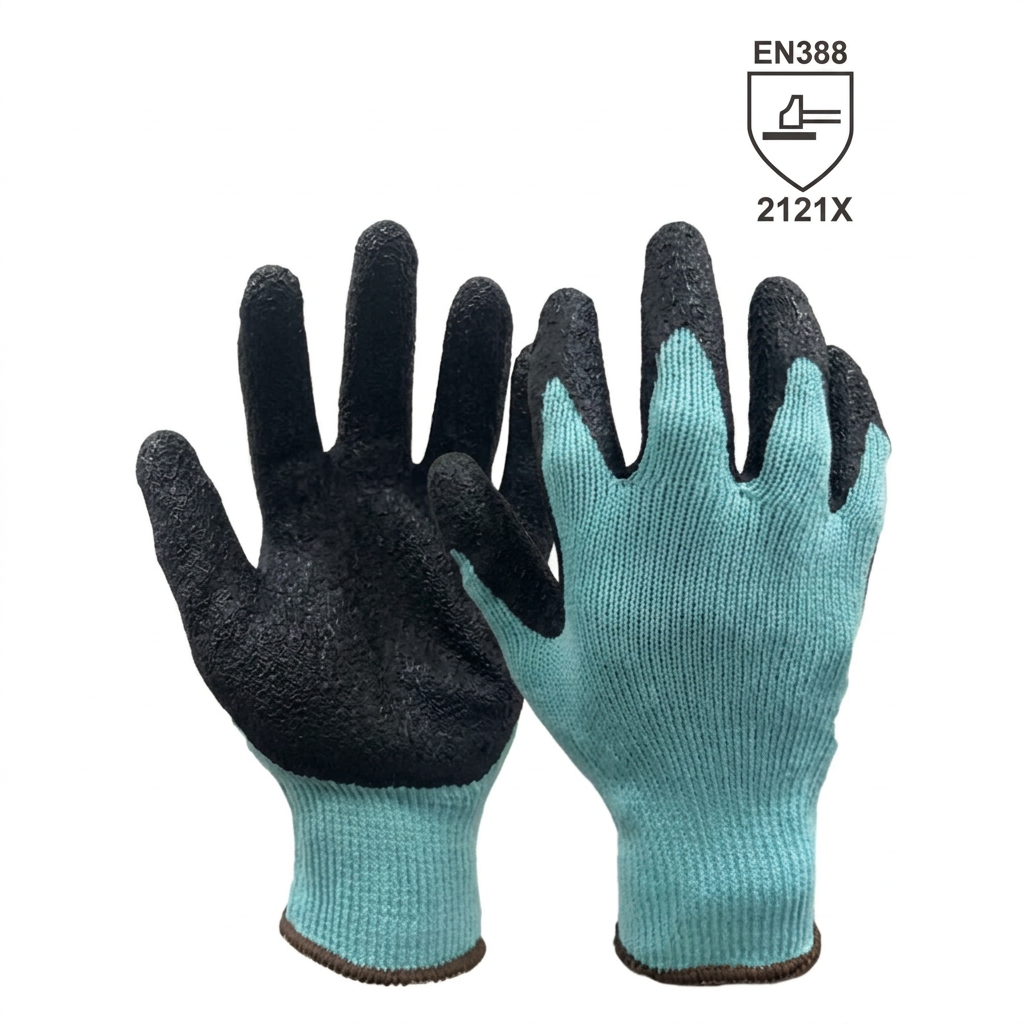 Gants de manutention enduits latex L10302