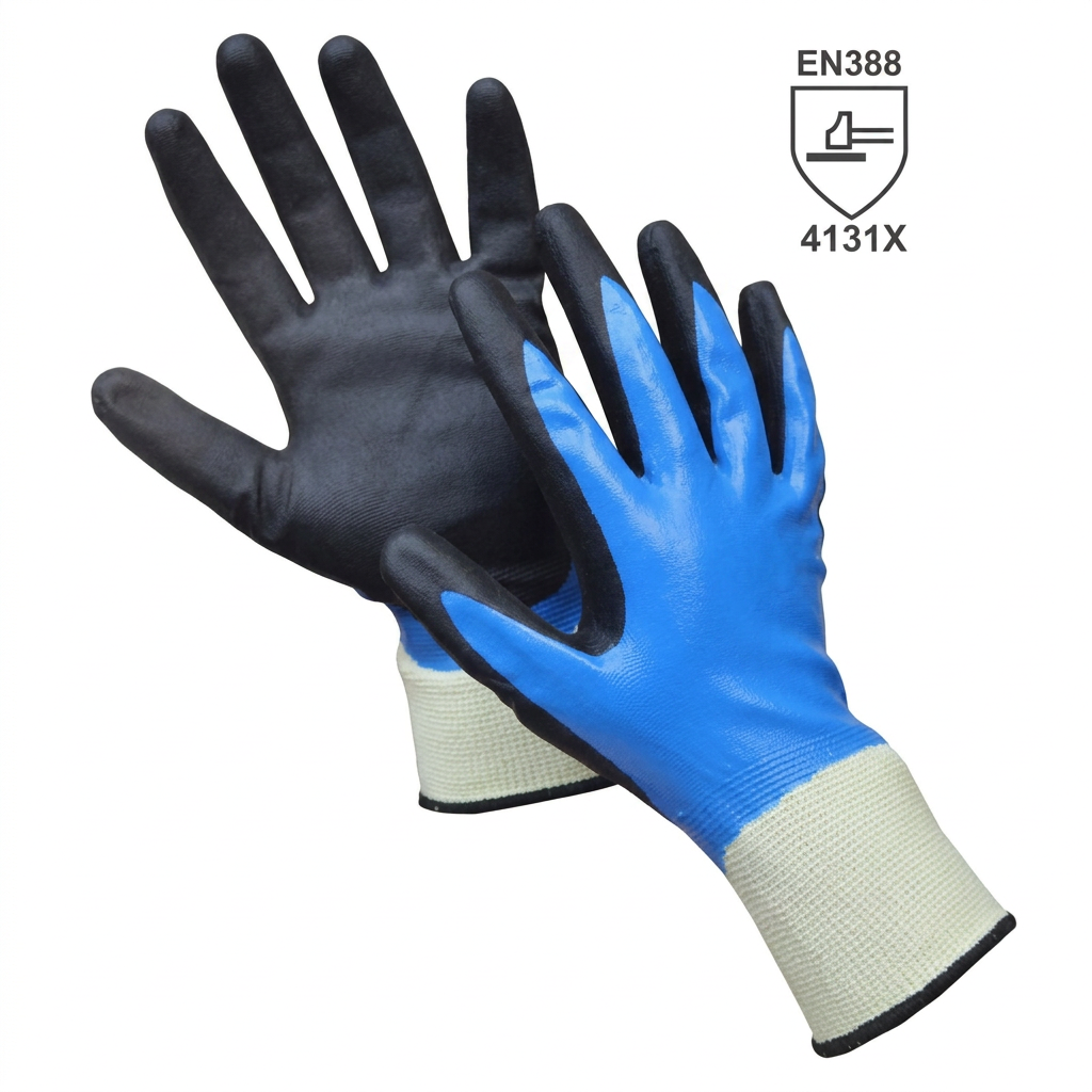 Gants de manutention enduits nitrile N13204